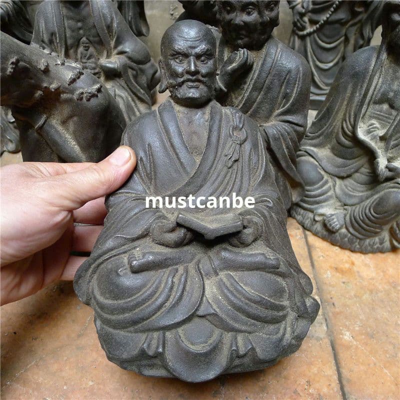 鉄製 仏像 十八羅漢像 茶室 博古架 仏堂 工芸品 置物