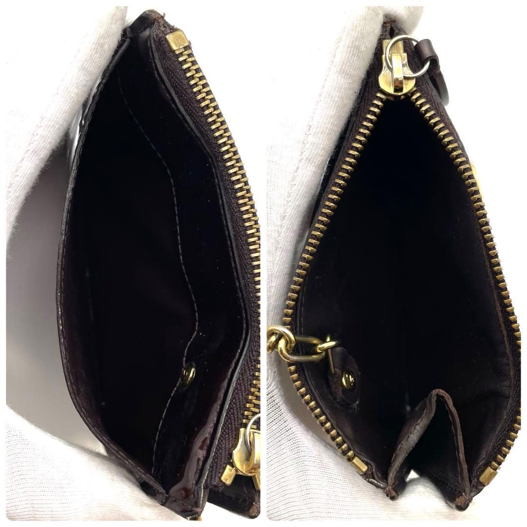 ルイヴィトン M93557 ケース モノグラム ヴェルニ ゴールド金具