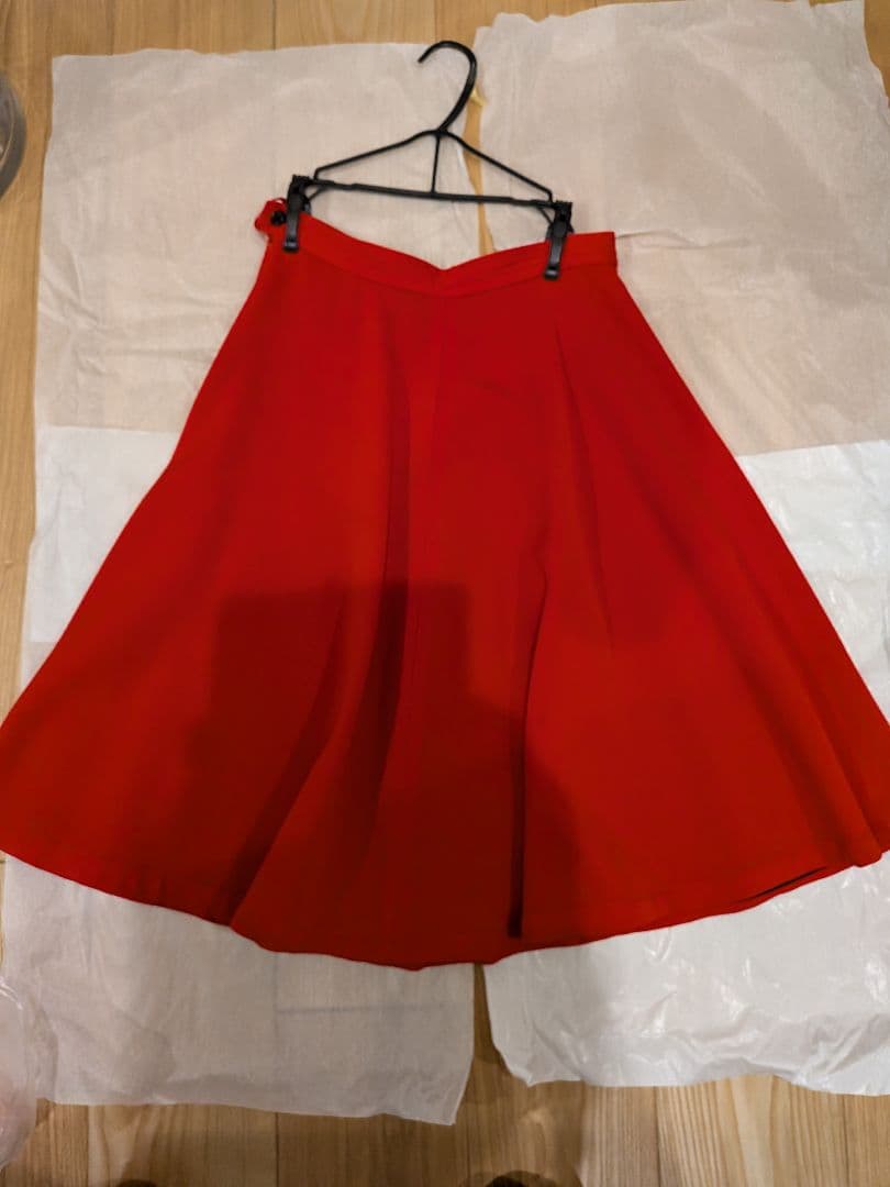 COMME des GARÇONS 赤 フレアスカート M
