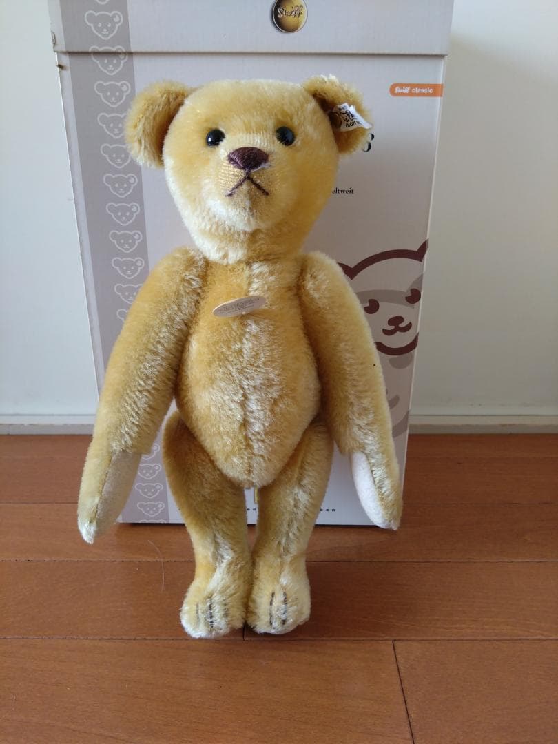 大値下Steiff シュタイフ 世界限定 テディベア レプリカ1908　イエロー