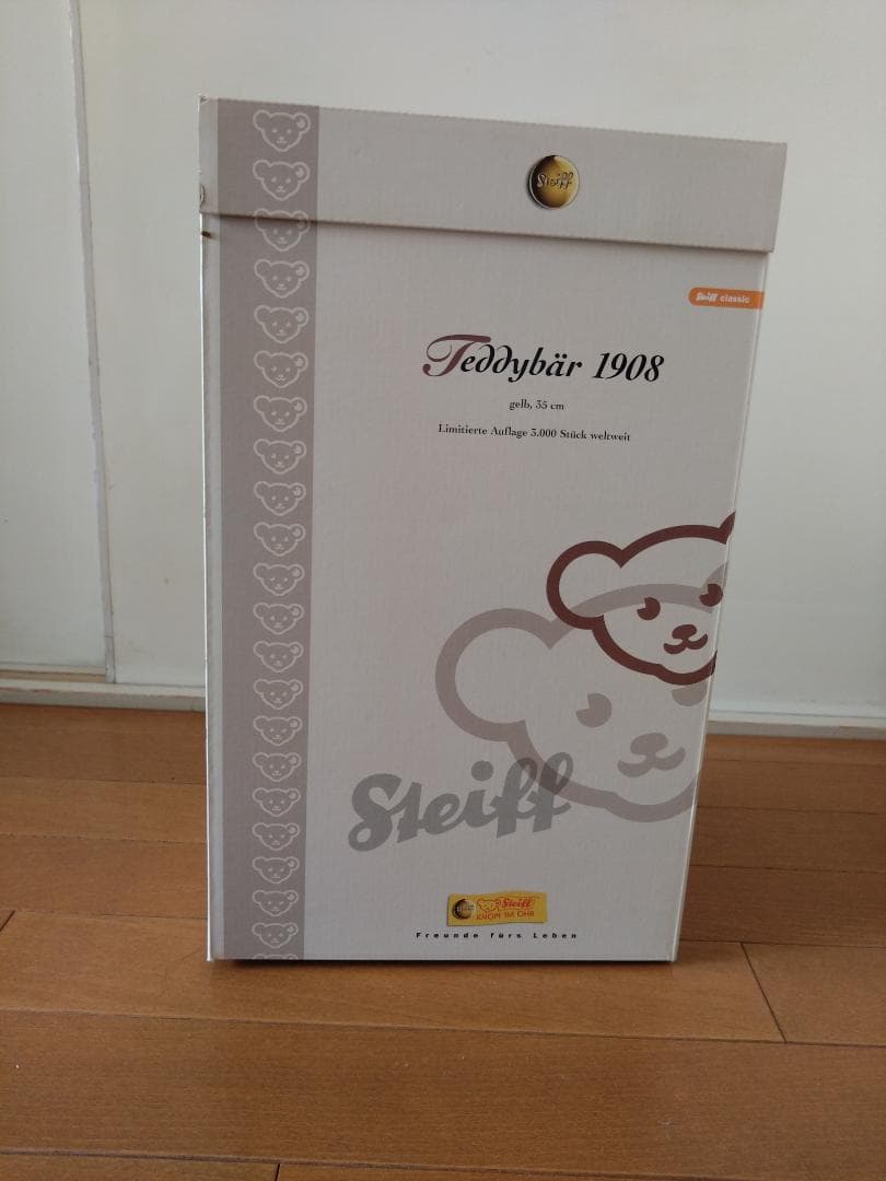 大値下Steiff シュタイフ 世界限定 テディベア レプリカ1908　イエロー