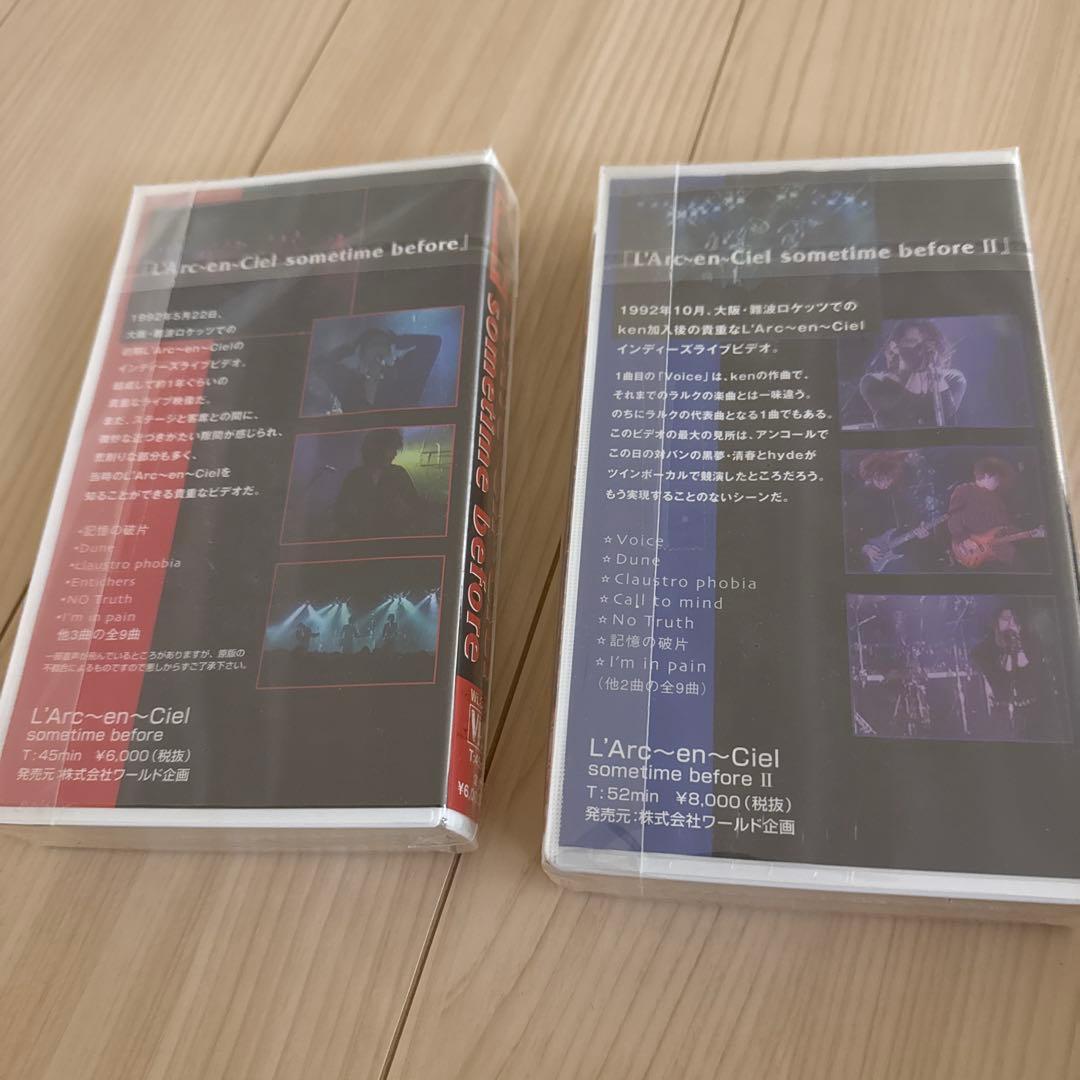 新品未開封 インディ時代映像 92.5.22 92.10 ラルク L'Arc