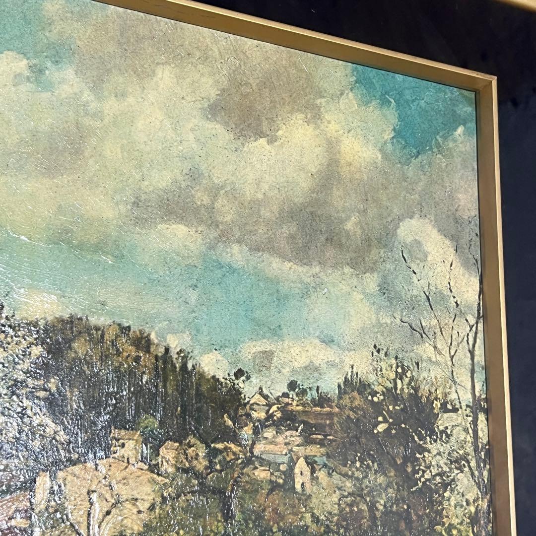 【額装品アート】カミーユ・ピサロ『ルーヴシェンヌの風景』サン・レリーフ