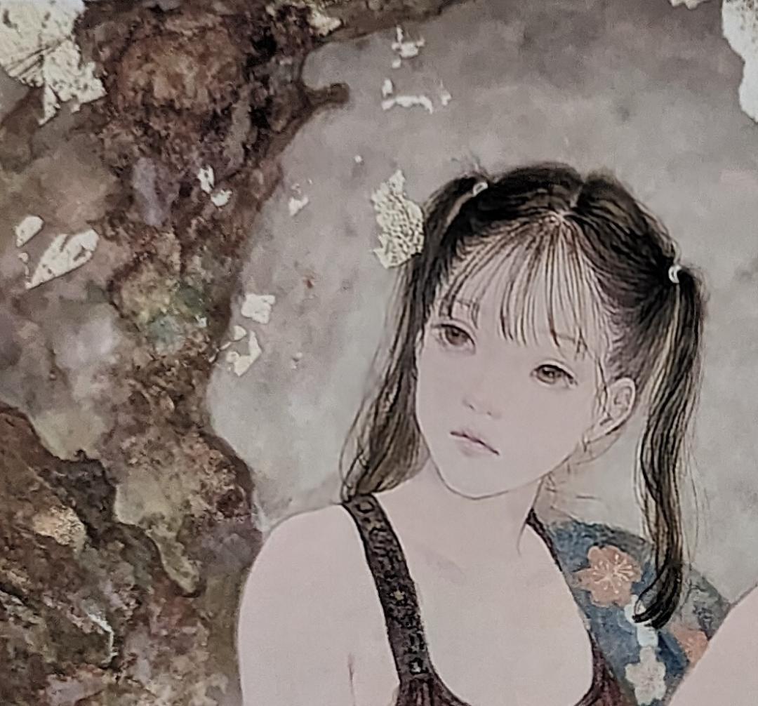 高久梓、「禁猟区」、希少画集・額装画、日本製・新品額縁にて額装致します