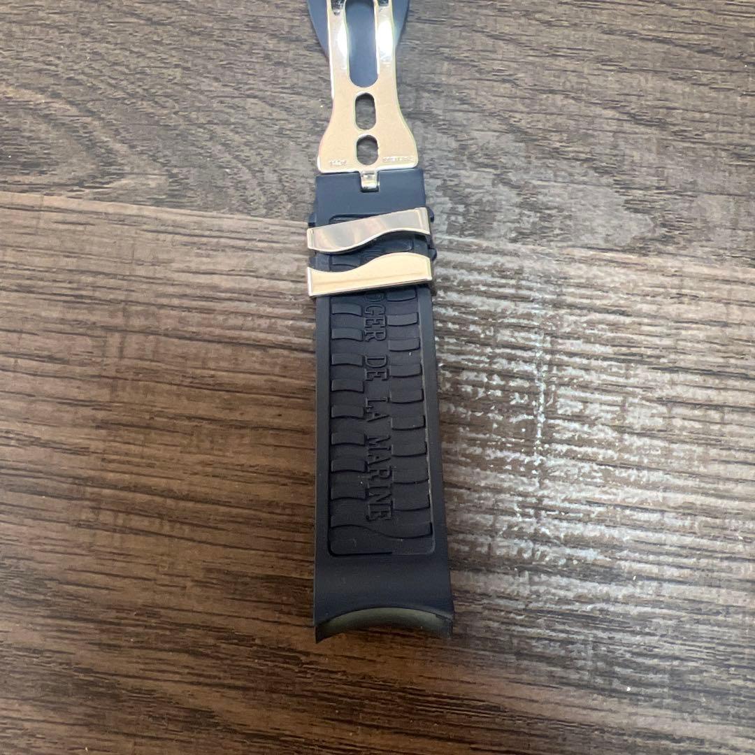 Breguet ネイビーラバーベルト フォールディングバックル