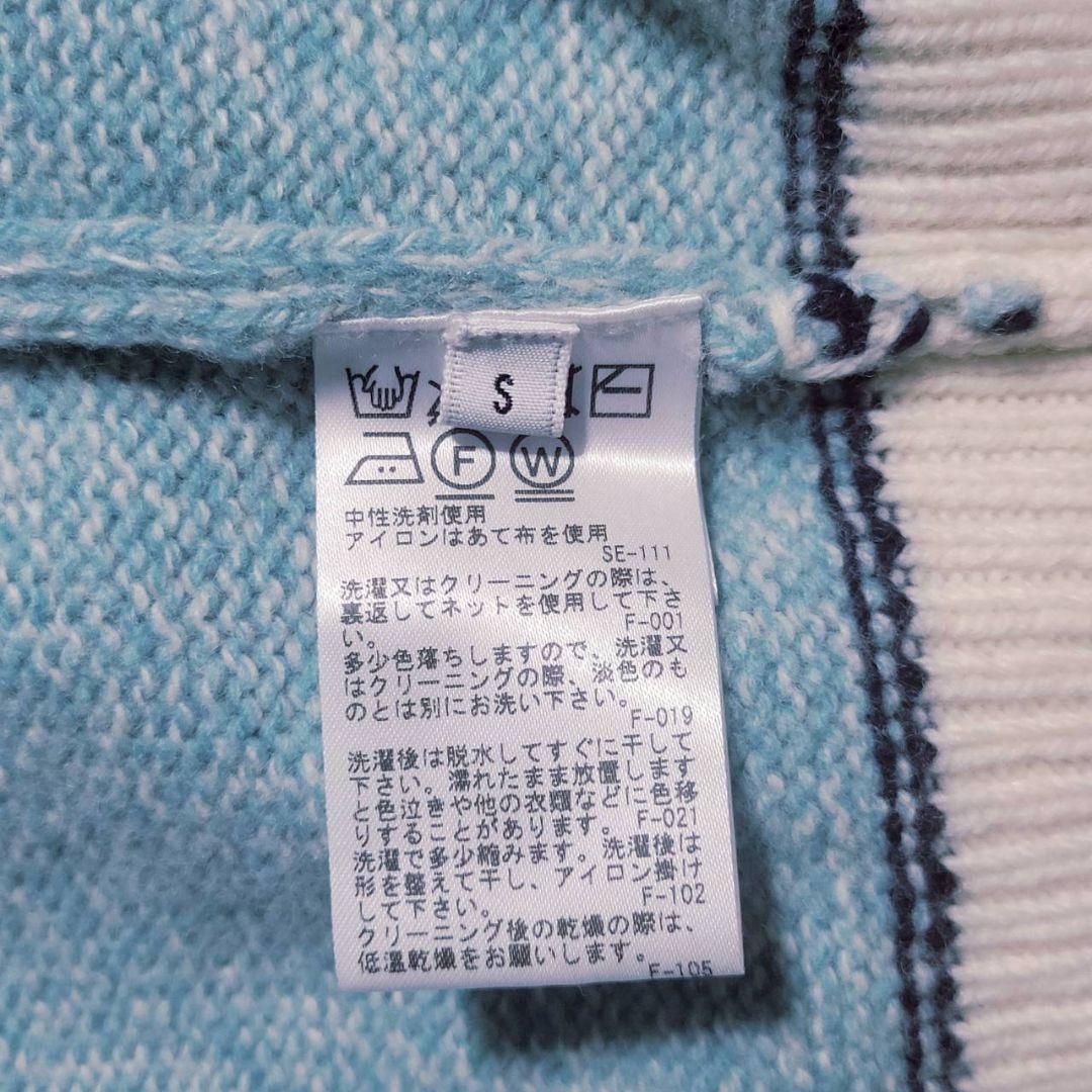 【極美品】JUN&ROPE フロントロゴパフスリーブ長袖プルオーバー 水色