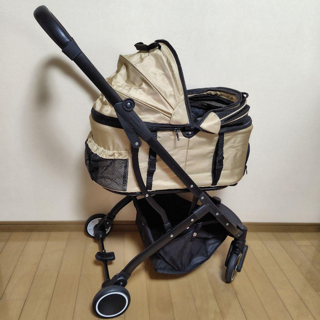 ペットカート タンスのゲン 分離式 3WAY 4輪サスペンション フルオープン