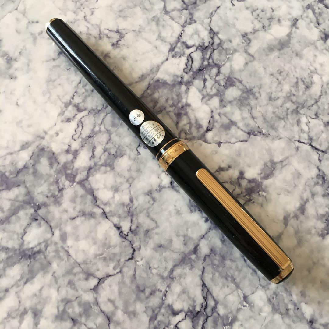 #0108 オーバーホール済み 金使用量最大級 PLATINUM 18k 万年筆