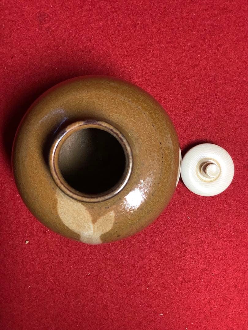 高取文琳茶入　八仙造　【中古美品】