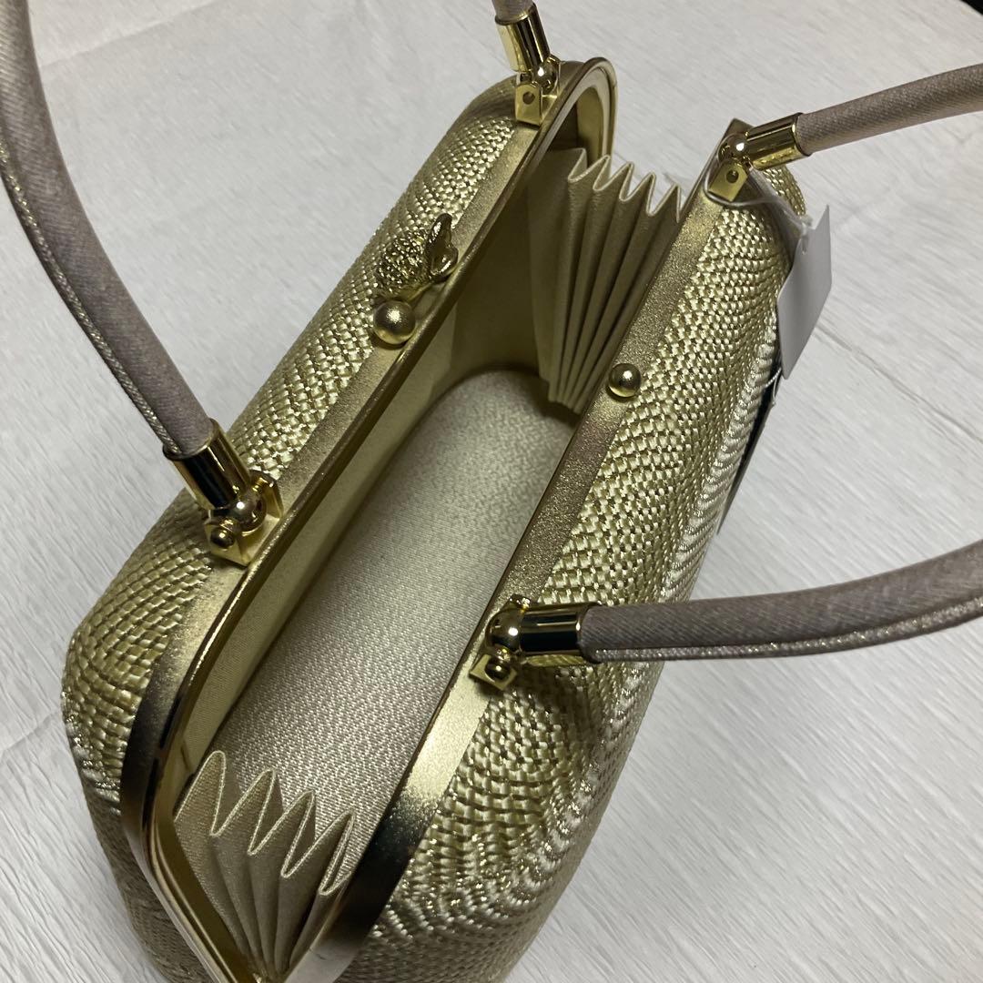 和想庵　高級礼装用　組ひも　金属糸　バック草履セット　美品　未使用