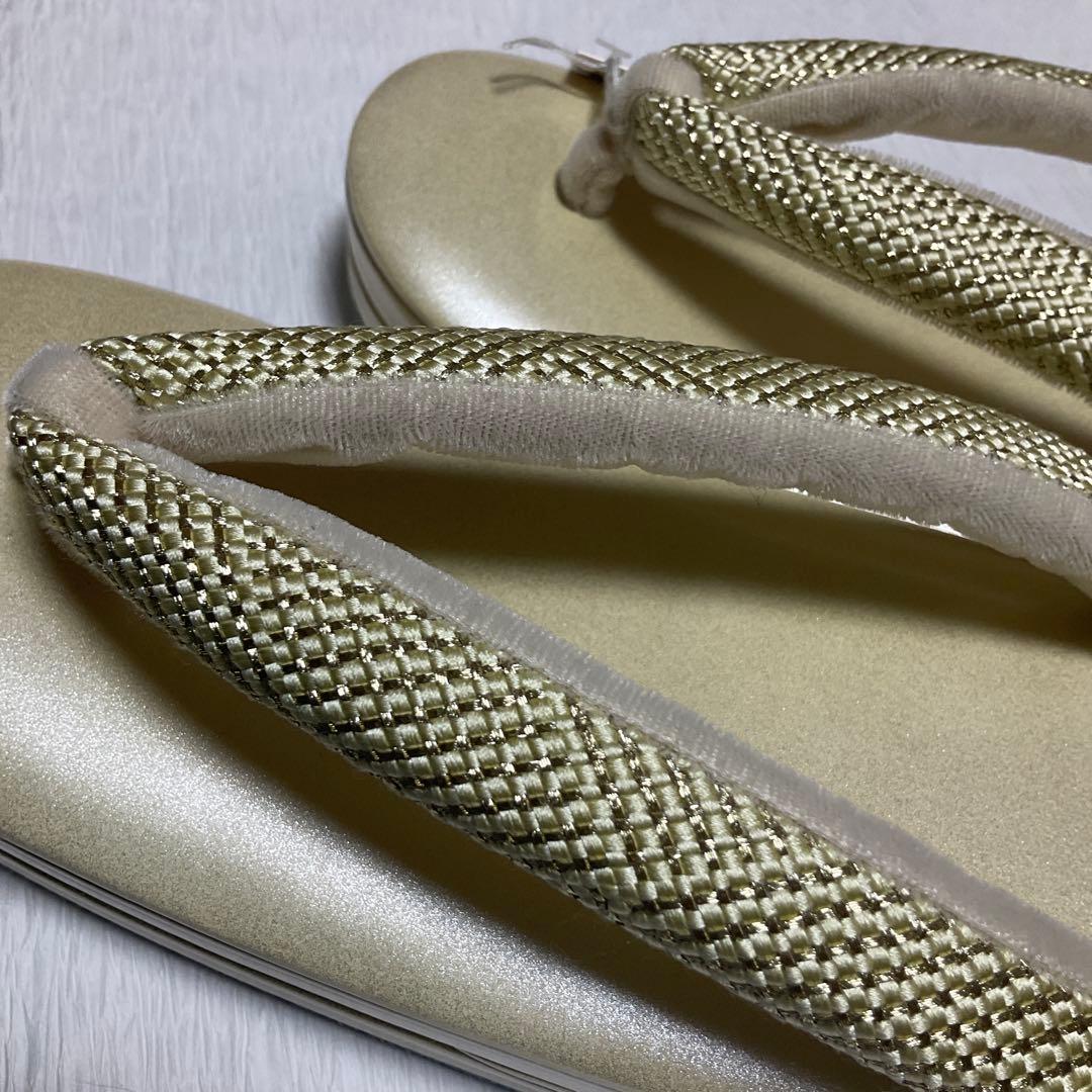 和想庵　高級礼装用　組ひも　金属糸　バック草履セット　美品　未使用