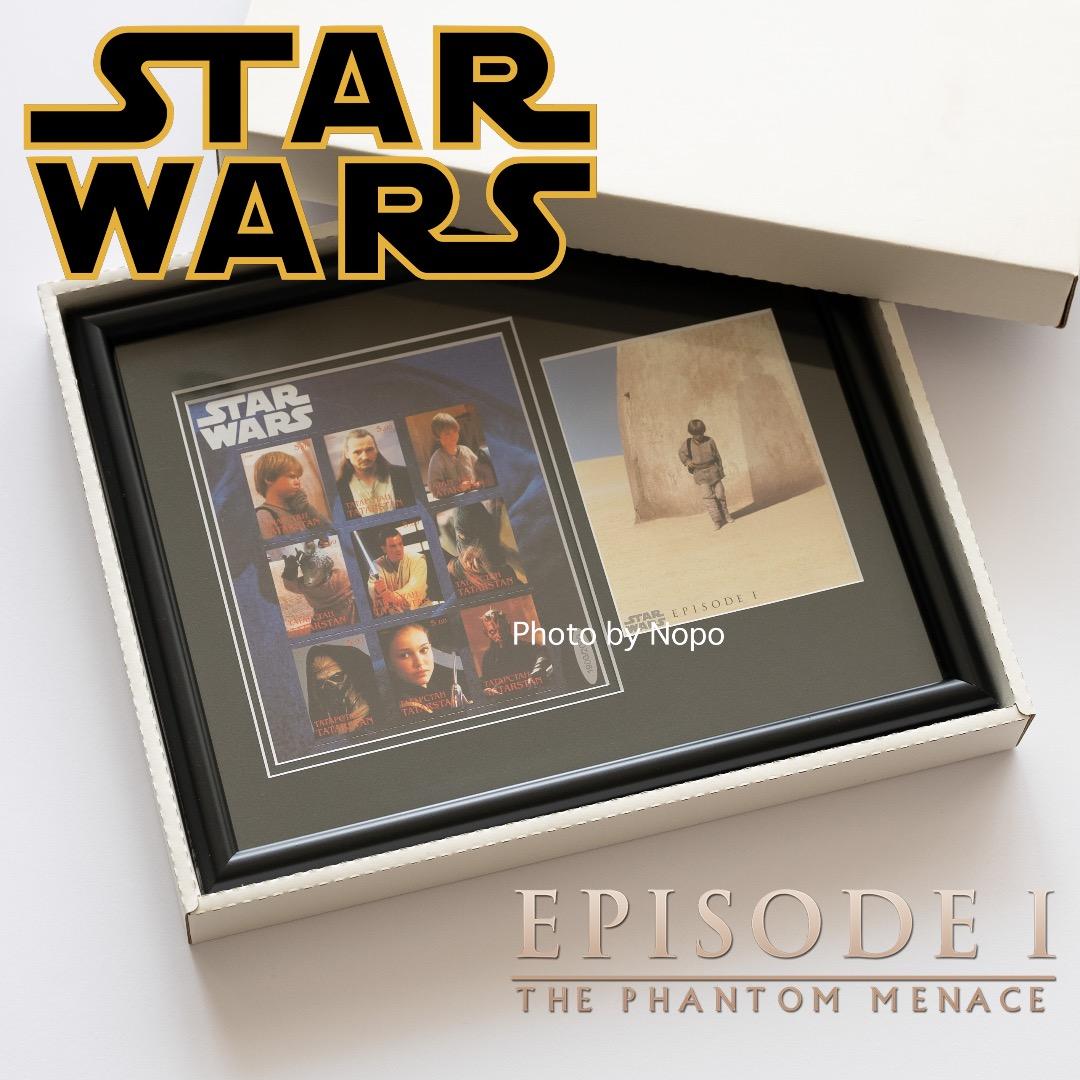 【レア】スターウォーズ エピソード1　額装切手シート starwars 洋画映画