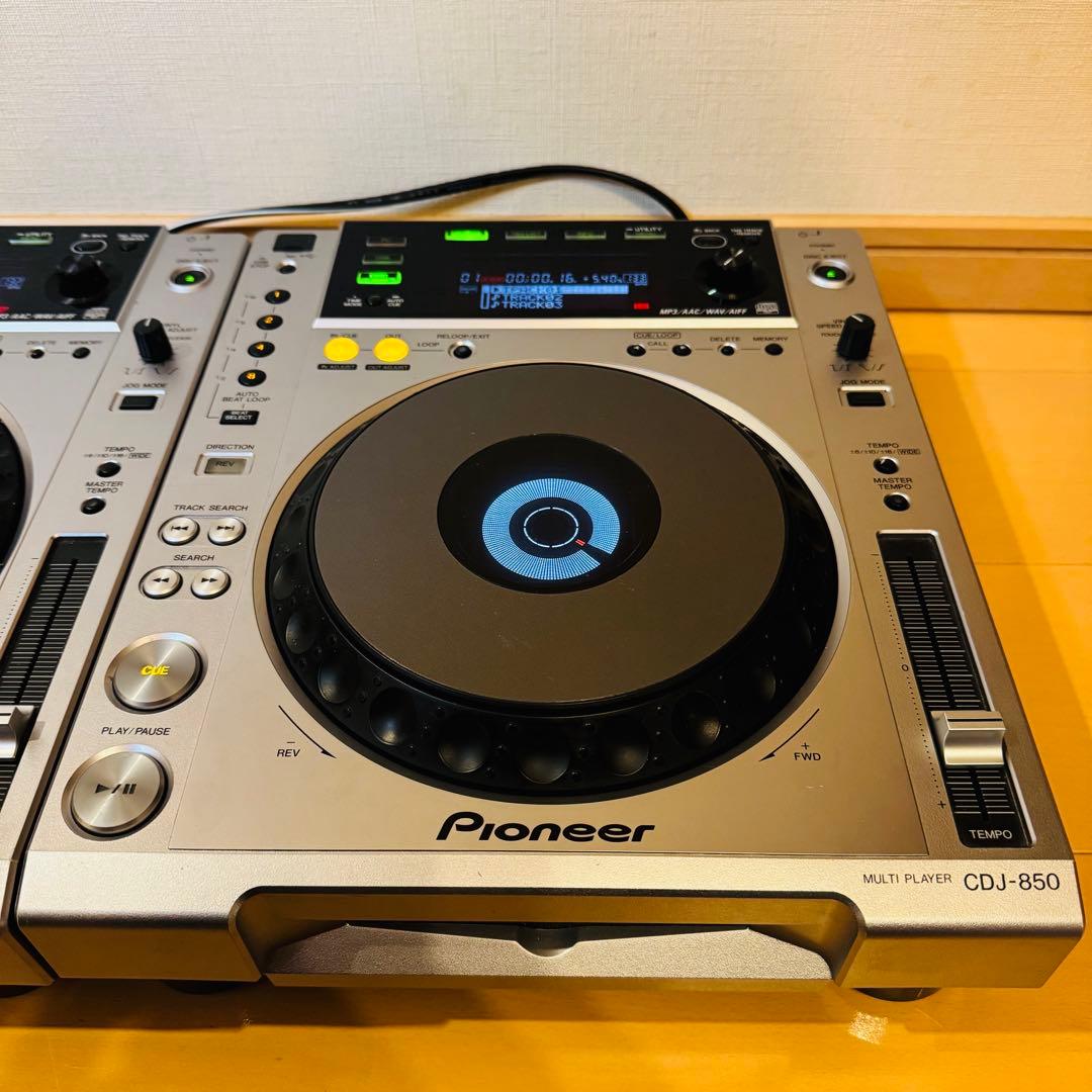 Pioneer CDJ-850 2台セット シルバー⭐︎カバー付き