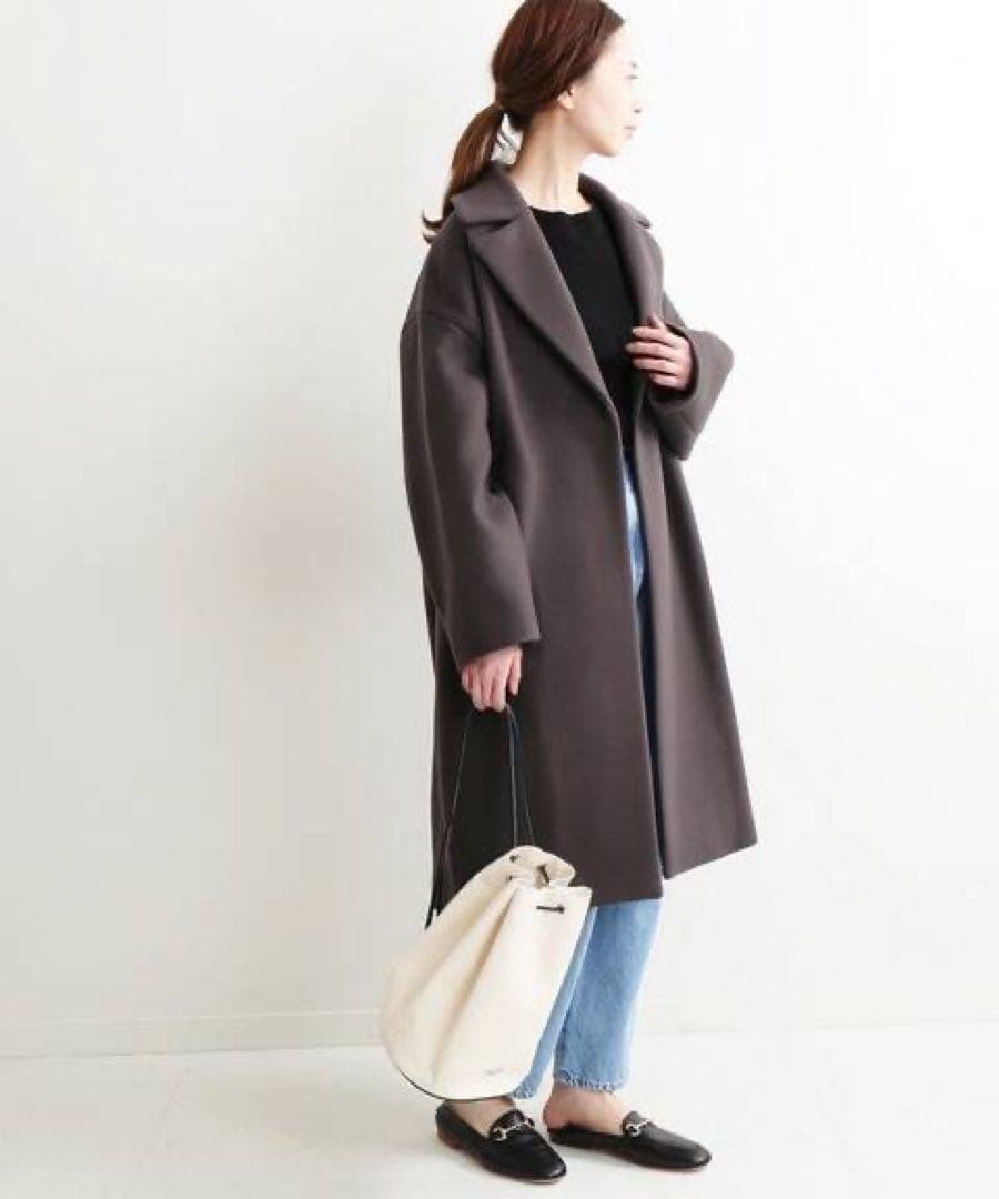 美品 イエナ IENA MANTECO オーバーチェスターコート グレー 34