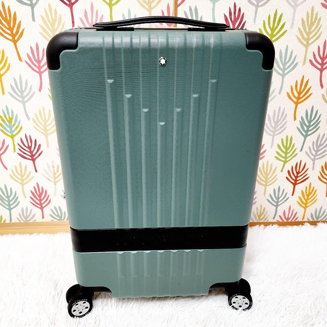 【新品】MONTBLANC キャリーケース 34L グリーン 機内持込み可能4輪