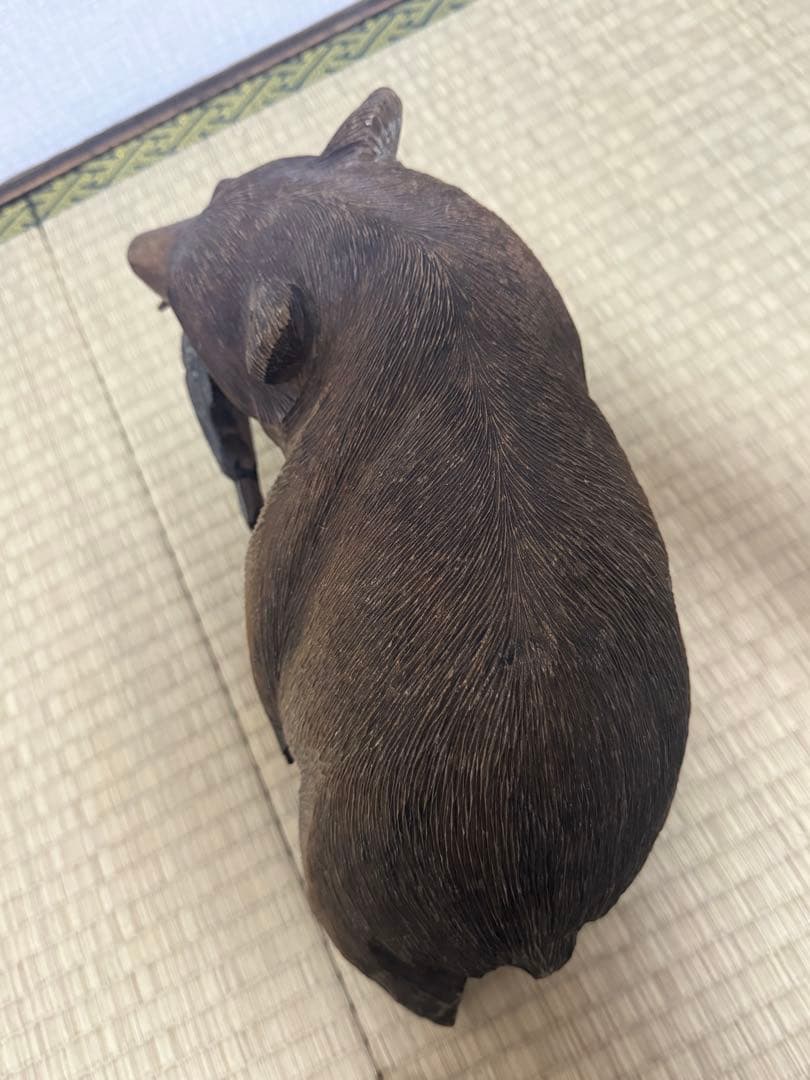 熊　木彫り　アイヌ　北海道