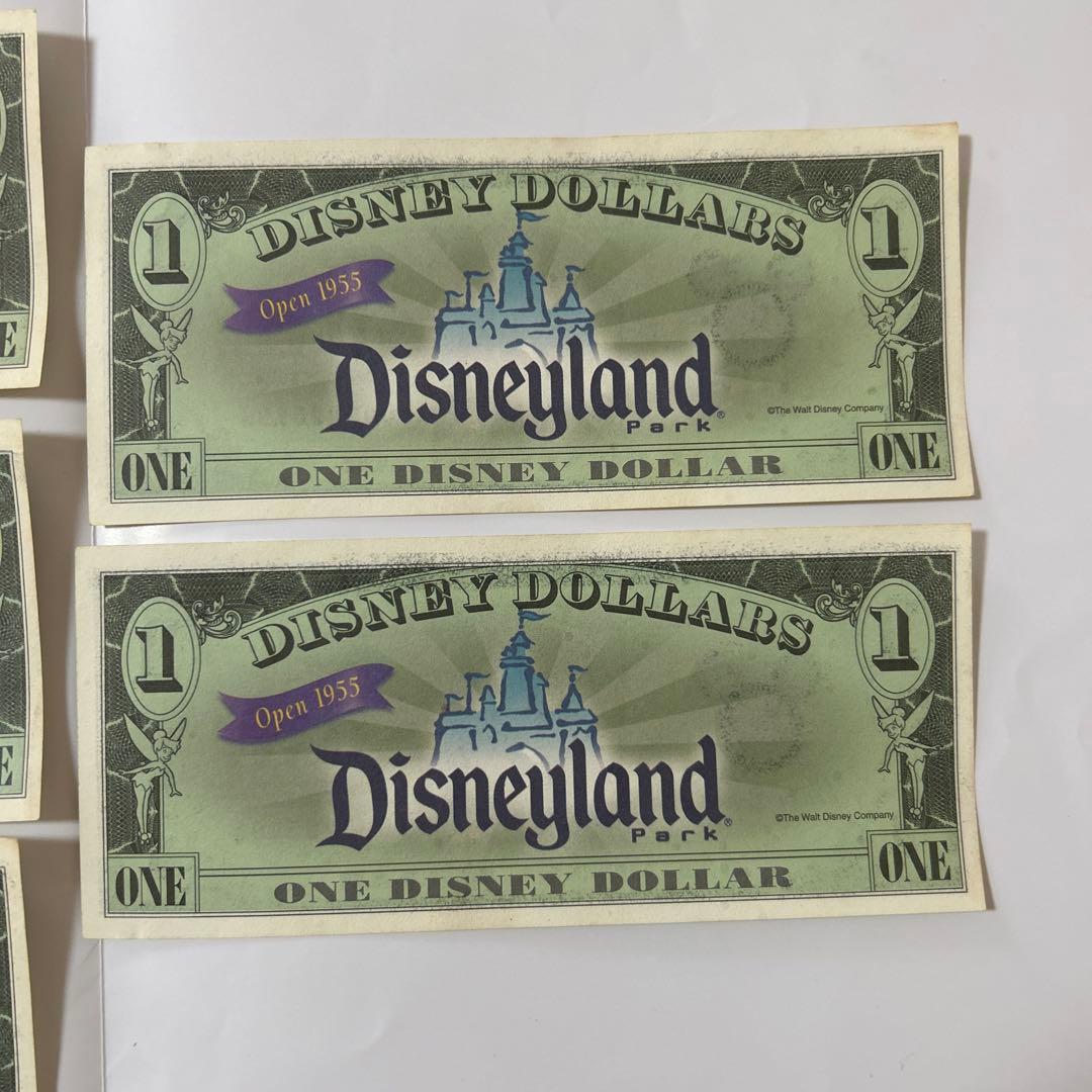 Disney dollar ディズニー　ドル　ミッキーマウス5枚セット