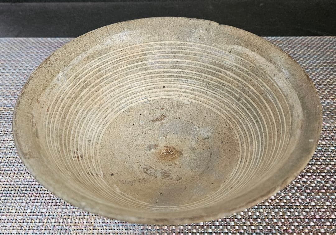 【名品❗】朝鮮古美術　朝鮮古陶磁器　古玩　高麗三島茶碗　李朝青磁輪線茶碗　古陶磁