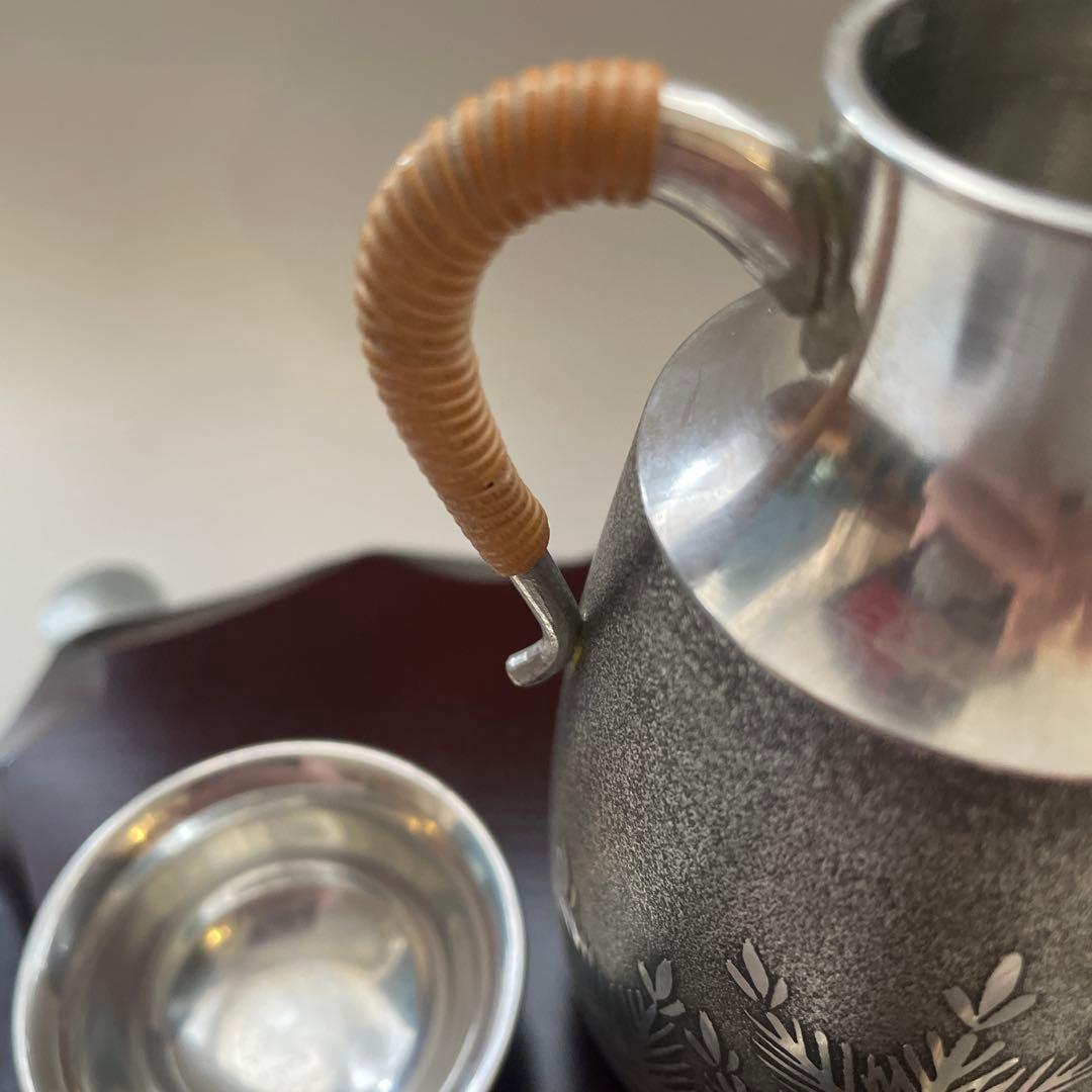 本錫　酒器セット　徳利　ぐい呑み