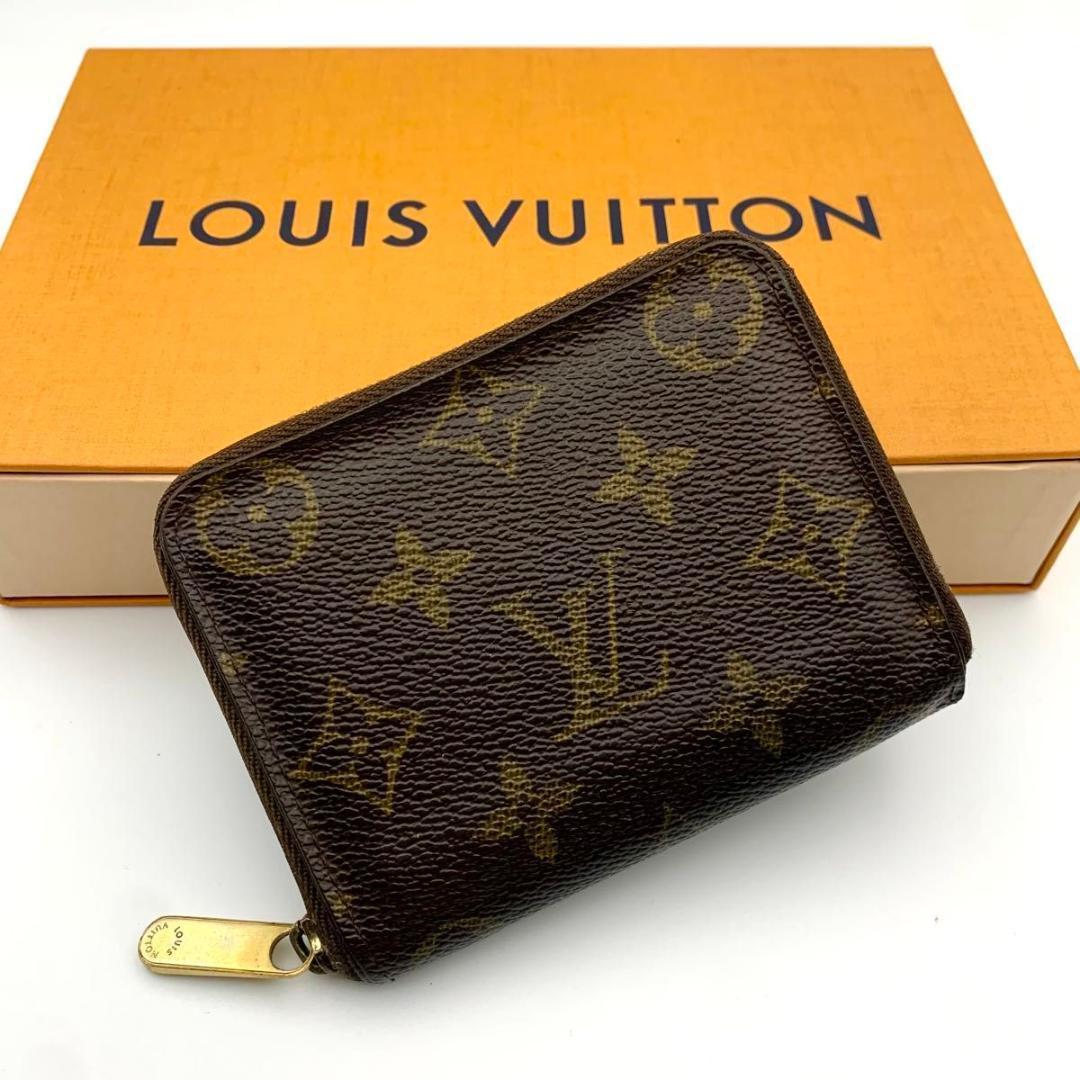 鑑定済み ルイヴィトン ジッピーパース 財布 ケース コンパクト 茶