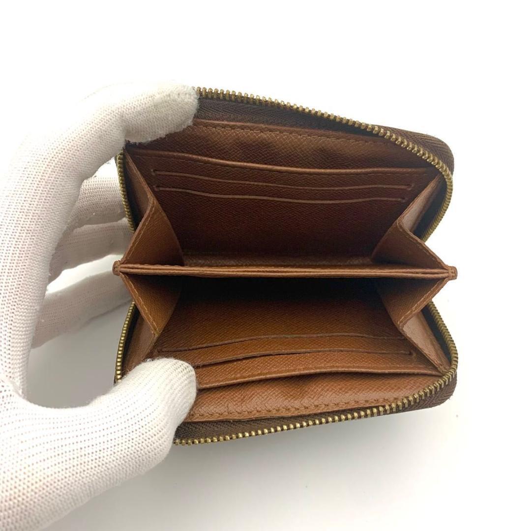鑑定済み ルイヴィトン ジッピーパース 財布 ケース コンパクト 茶