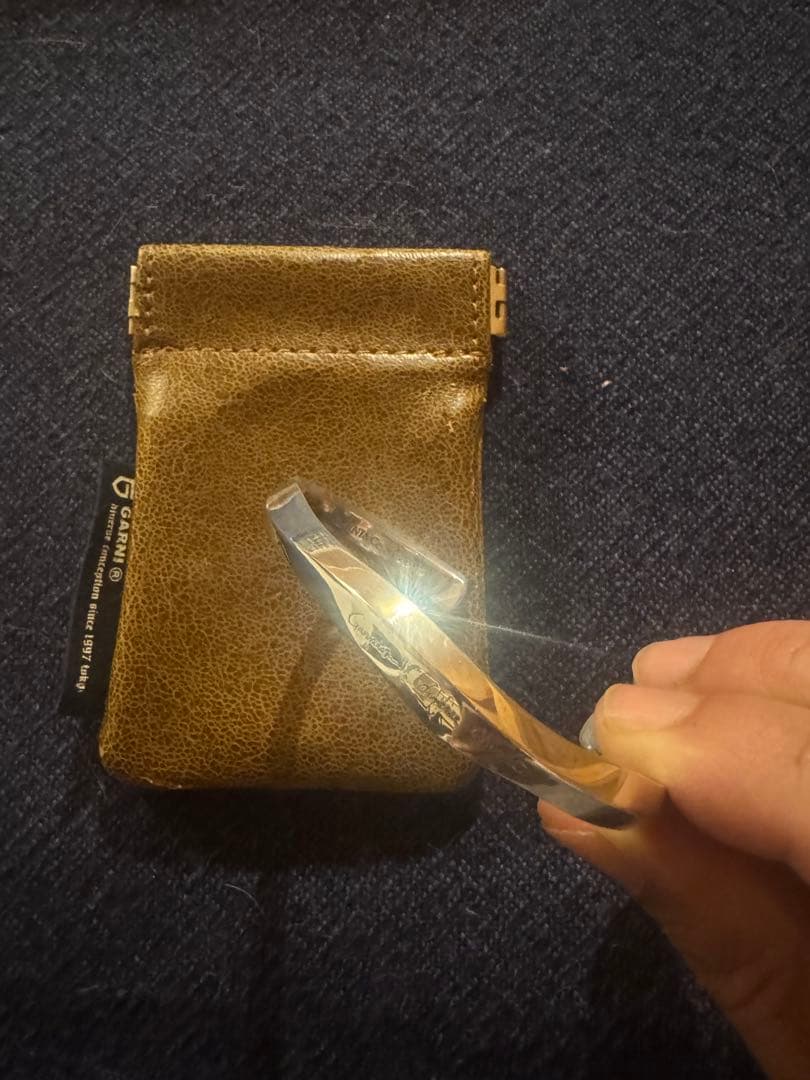 希少 廃盤 GARNI WAVE ガルニ シルバー 925 バングル 美品