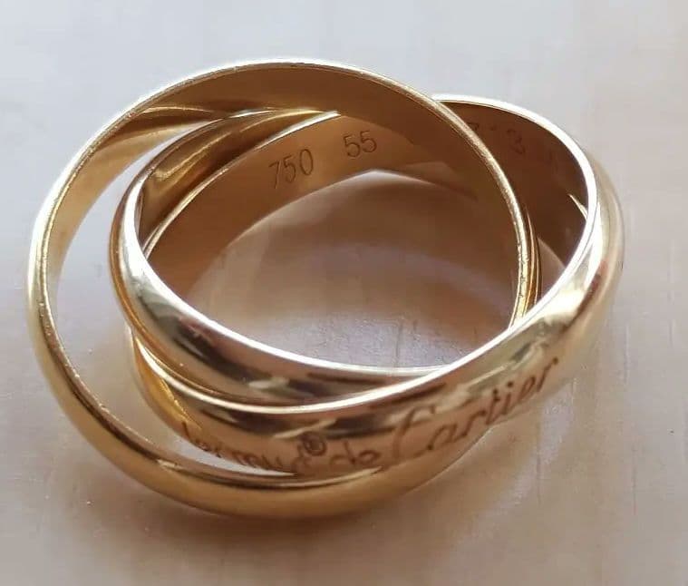 Cartier カルティエ　トリニティリング　55 15号