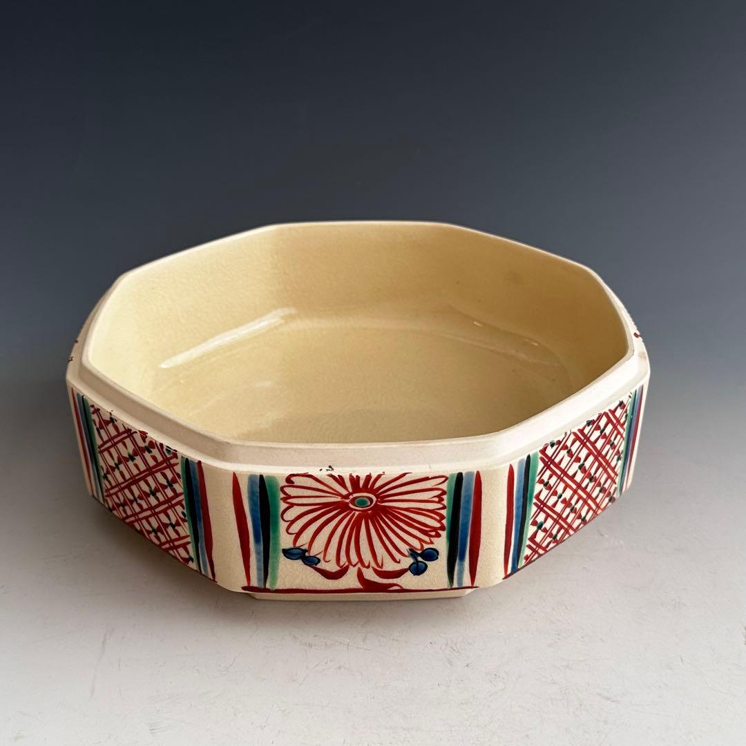 茶道具　安南手　赤絵　食篭　菓子器　前田宝泉　共箱　陶芸　京焼　茶会　稽古