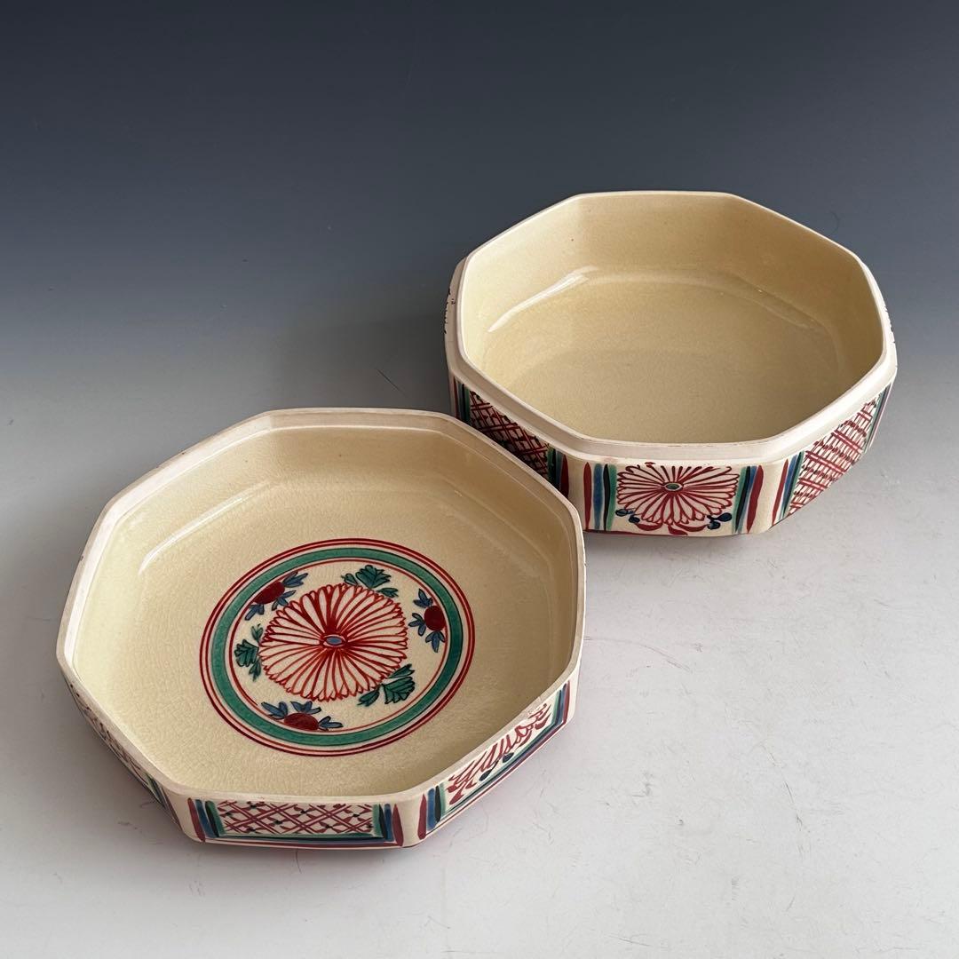 茶道具　安南手　赤絵　食篭　菓子器　前田宝泉　共箱　陶芸　京焼　茶会　稽古