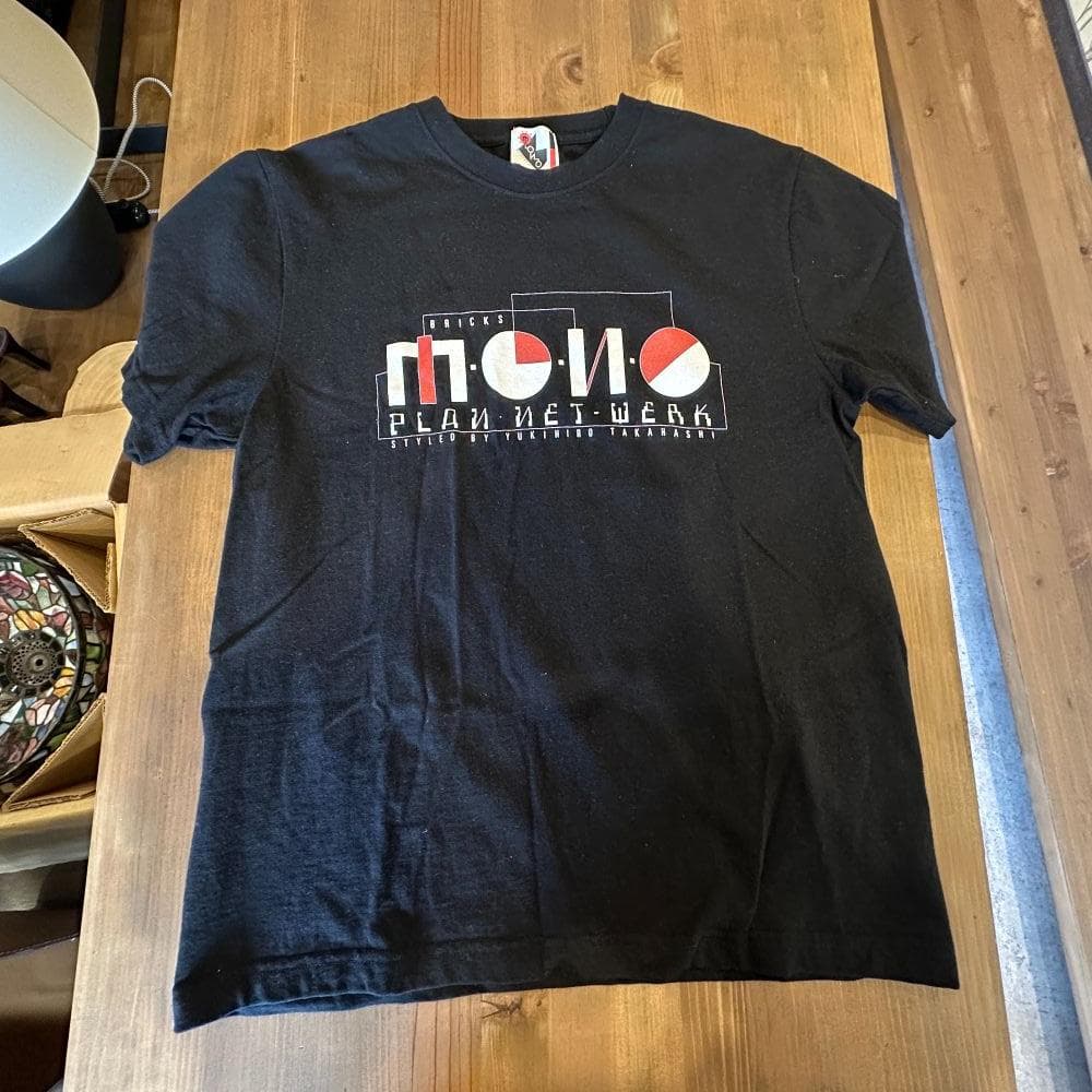 使用少　復刻版Bricks-Mono Tシャツ（黒）(イベント限定販売品)