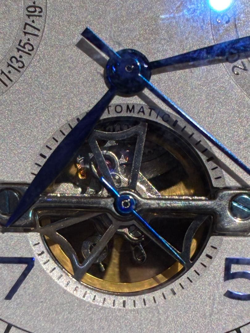 新品同様PARNIS 自動巻　パワーリザーブ　レトログラードカレンダー