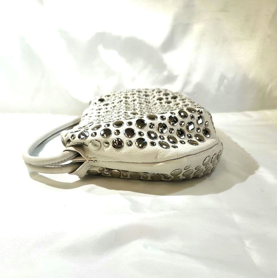 SONIA RYKIEL　ソニアリキエル　ドミノスタッズ　ホワイト　バッグ