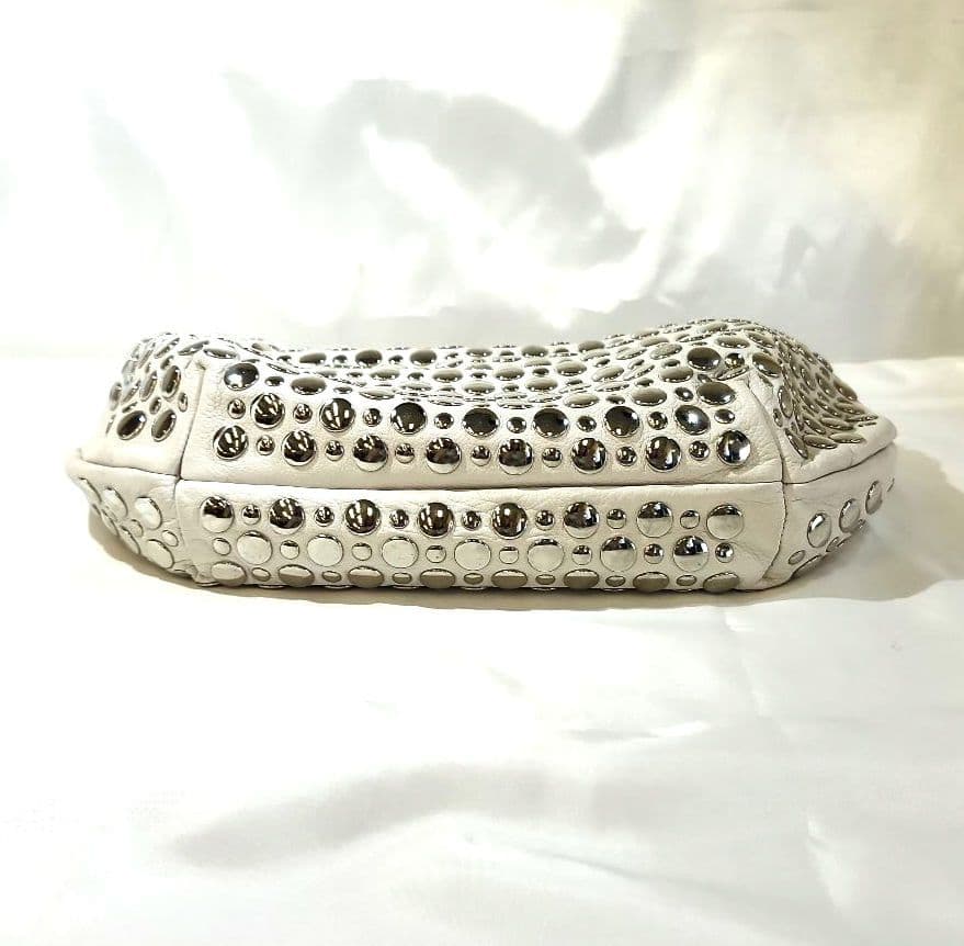 SONIA RYKIEL　ソニアリキエル　ドミノスタッズ　ホワイト　バッグ