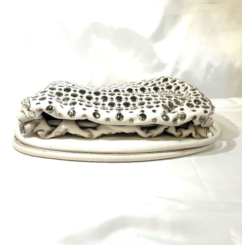 SONIA RYKIEL　ソニアリキエル　ドミノスタッズ　ホワイト　バッグ