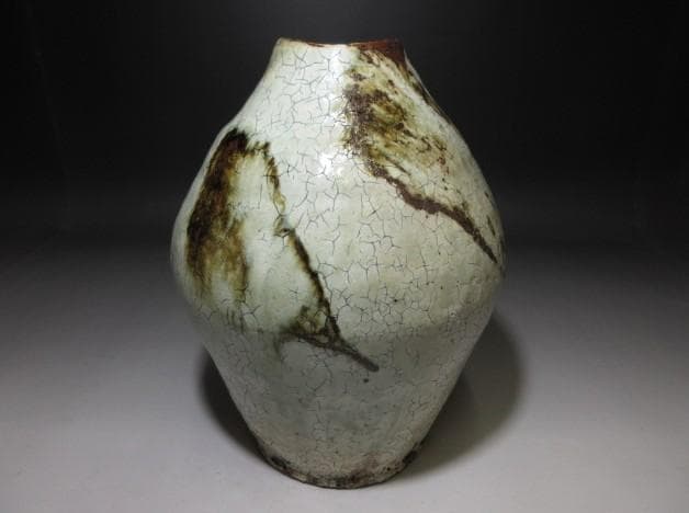 川喜田半泥子 泥仏堂 無茶法師 花入「滝登」／共箱／花器 壺 花生