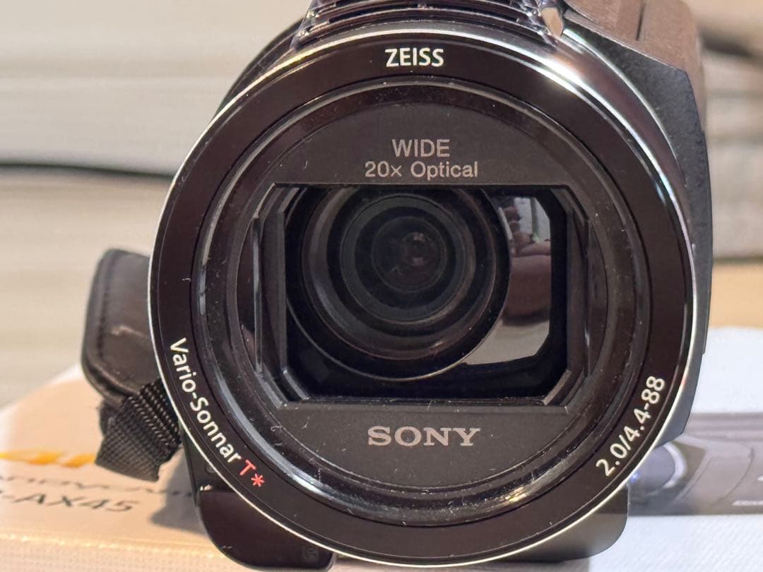 FDR-AX45 4K ビデオカメラ　バッテリー無し　タッチパネル不良