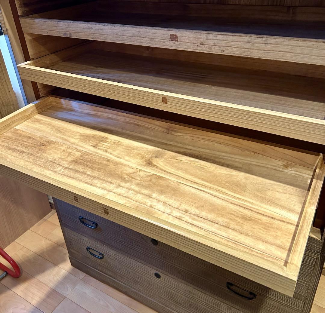 【中古品】桐箪笥　着物収納　時代家具　桐製　アンティーク　昭和レトロ　送料込