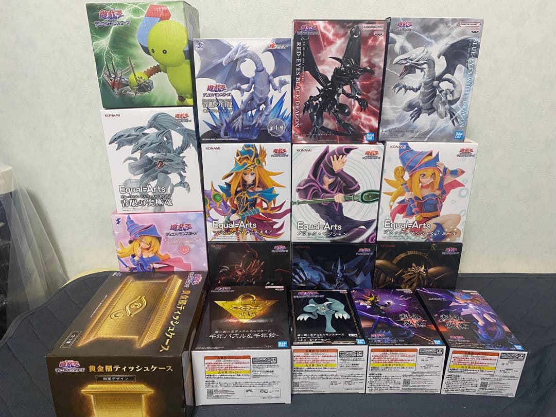 遊戯王 三幻神・ブラマジ・ブルーアイズ等フィギュア 17点 まとめ売り