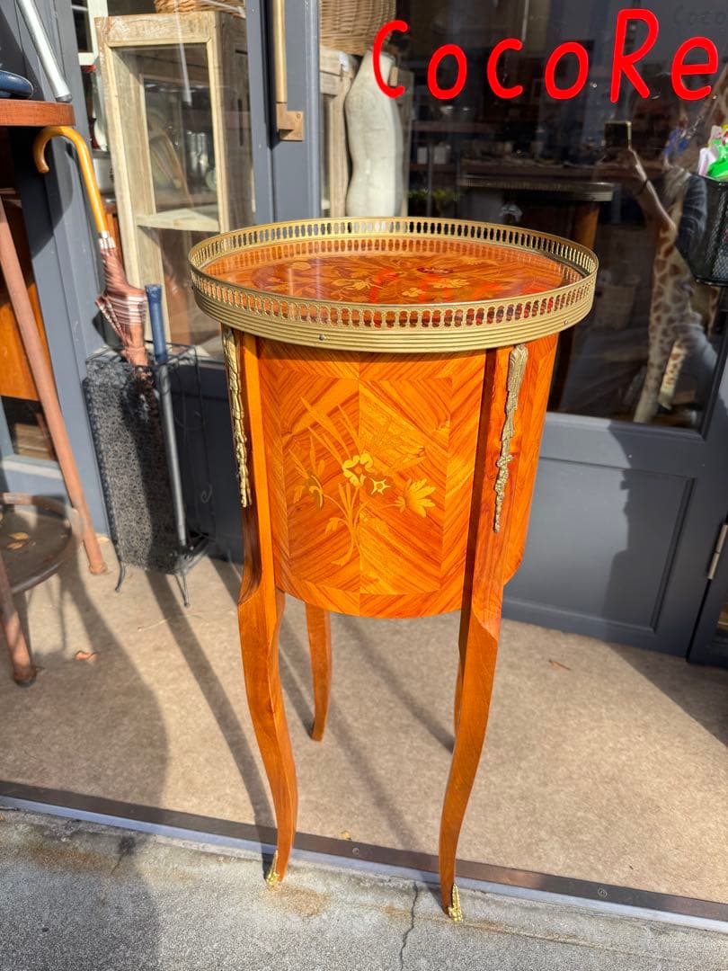 B7124【マルコーニ アルテ】 アンティーク サイドテーブル コンソール