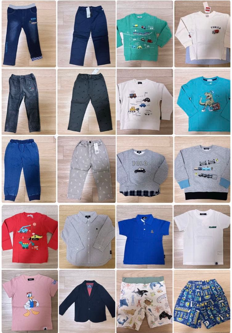 男の子　裏起毛ズボン　トレーナー　ロンT 110サイズ　新品未使用