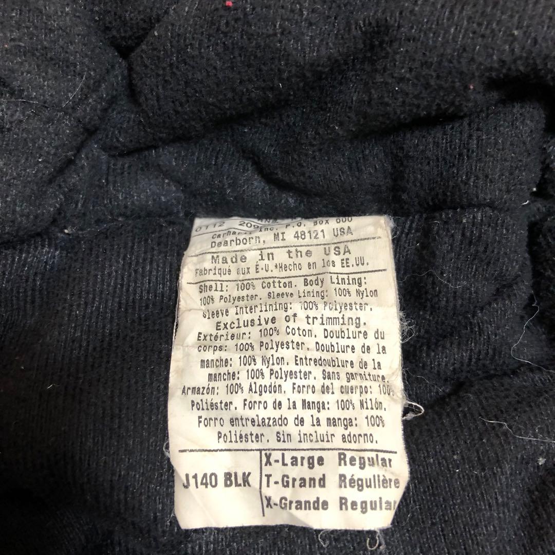 カーハート　アクティブジャケット　黒　XL