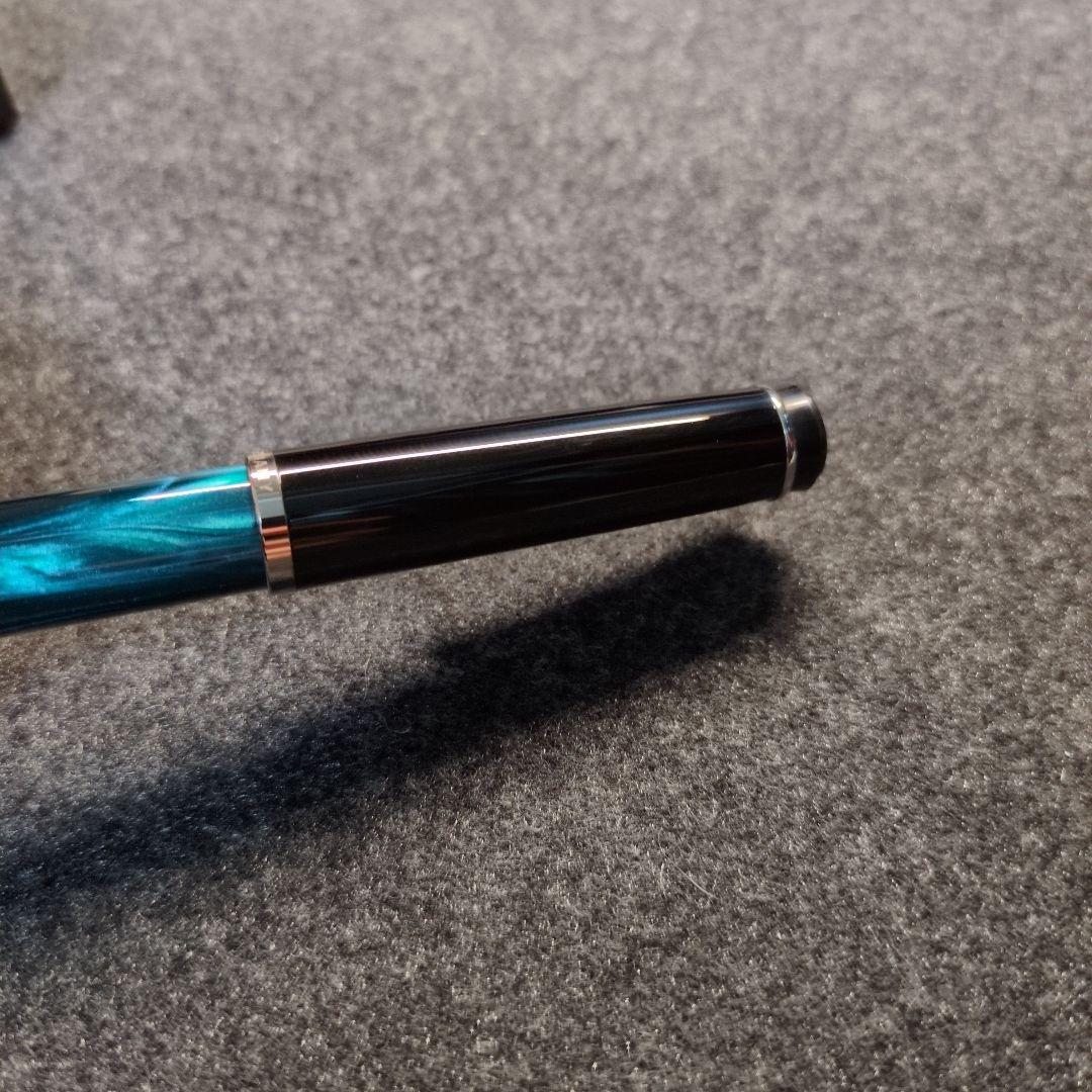 Pelikan 万年筆 m205 ペトロールマーブル EF インク付き