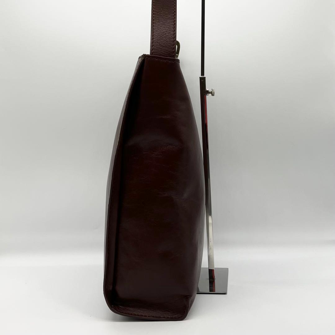 美品✨現行品　マザーハウス　ワンショルダーバッグ　ブライト　レザー　ブラウン