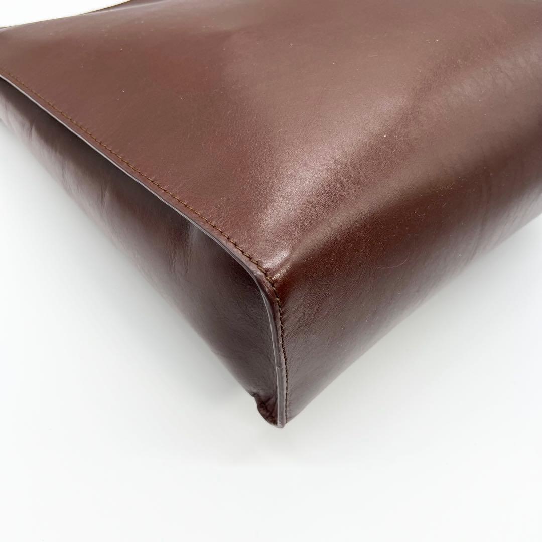 美品✨現行品　マザーハウス　ワンショルダーバッグ　ブライト　レザー　ブラウン