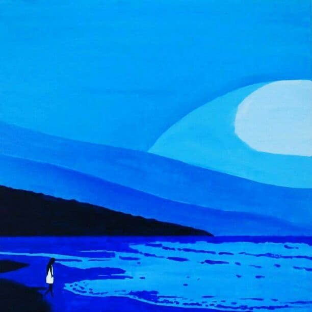 浜辺の少女　絵　作者：Mr.TAKAYAMA