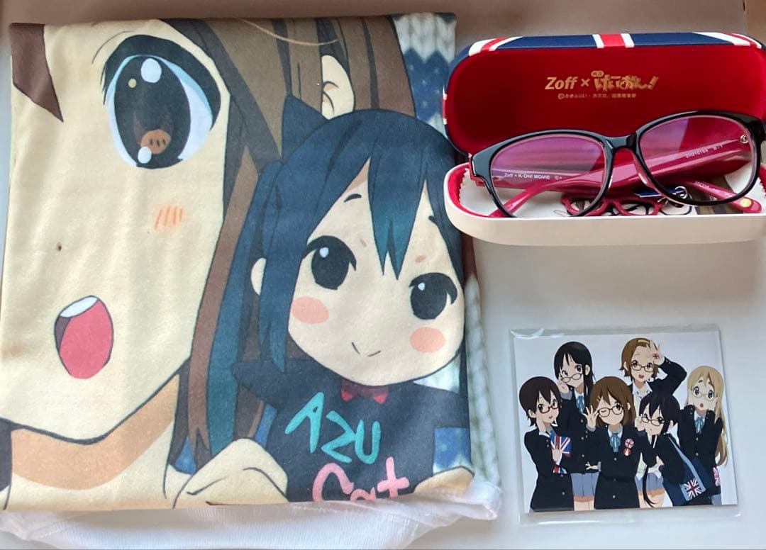 平沢唯　唯ちゃんセット　映画けいおん！　新品未使用　メガネ　グラフィックTシャツ