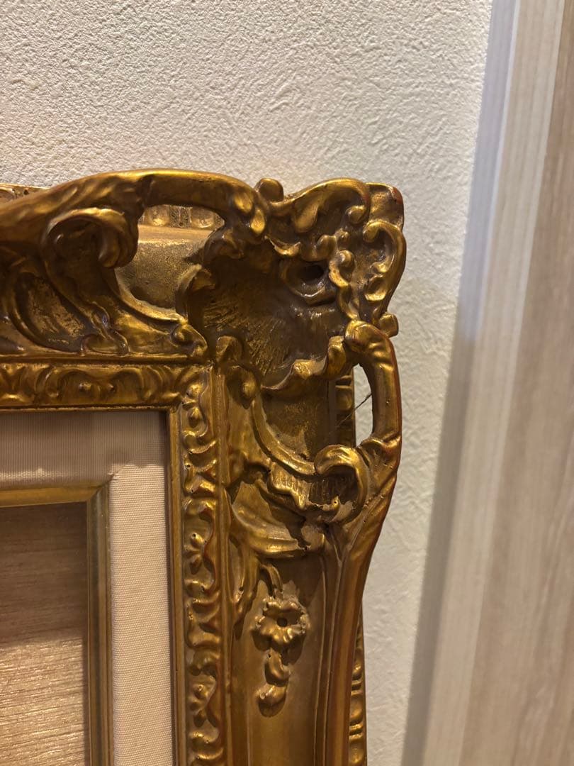 バロック調 ゴールド木製フレーム（F6号）｜クラシックアートを引き立てる装飾額縁