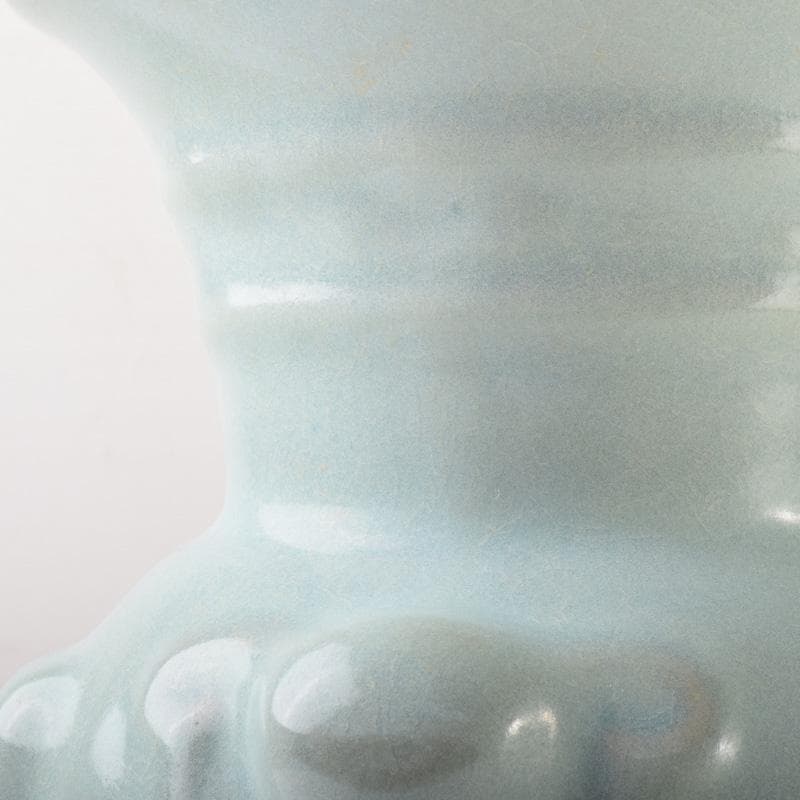 中国　龍泉窯　粉青釉　羊形瓶　高さ約30.5cm　時代箱付　C　7178A