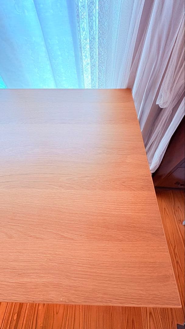 ★きなこ★【無印良品】折りたたみテーブル　120cm オーク材