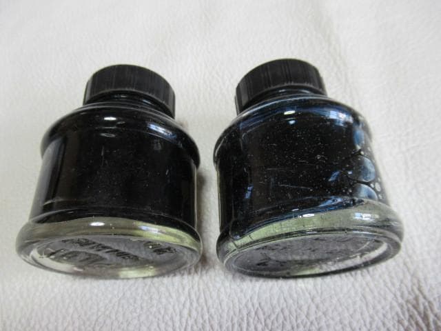 未使用昭和15年頃◆パイロット『並木製作所』ラベル付インク瓶2本「ブルーブラック